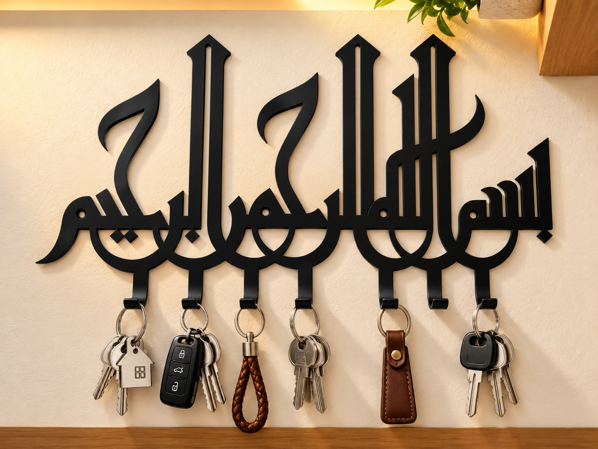 Golden Metal & Durable Key Stand