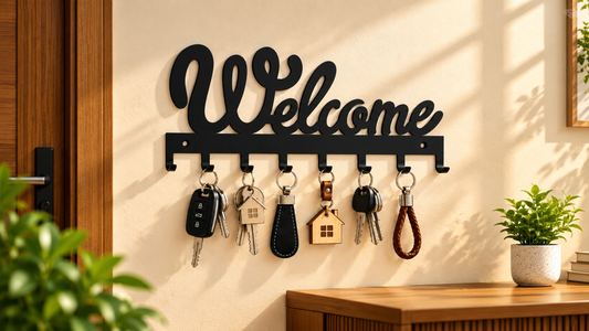 Metal  Durable Welcome Key Stand