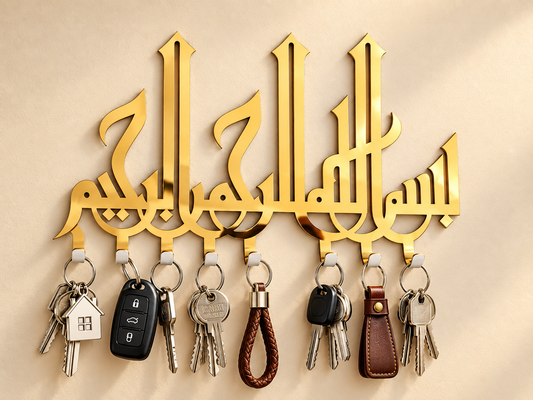 Golden Metal & Durable Key Stand