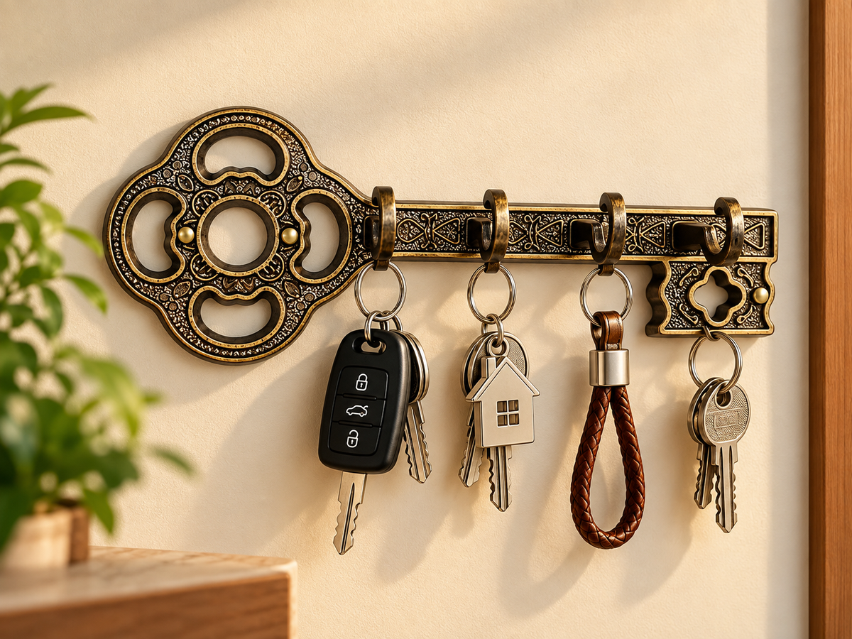 Metal Powder Coated & Durable Key Stand